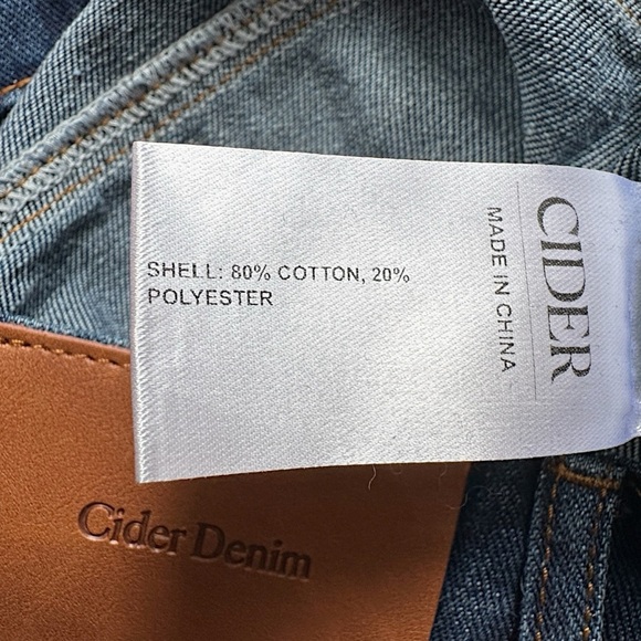 NWT | CIDER WIDE LEG HIGH RISE DARK WASH JEANS | EXTRA LARGE - Picture 5 of 10